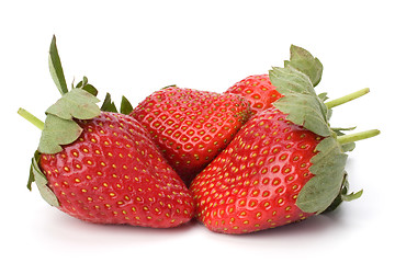 Image showing Strawberries isolated on white background