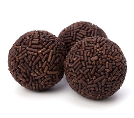 Image showing chocolate pralines isolated on white background