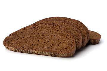 Image showing rye bread isolated on white background 