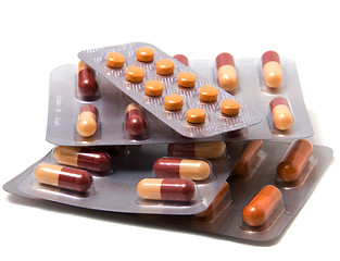 Image showing capsules isolated on white background