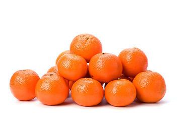 Image showing tangerines isolated on white background
