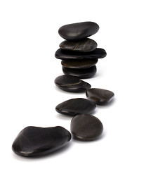 Image showing zen stones isolated on the white background