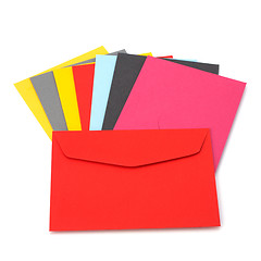 Image showing envelopes isolated on the white background