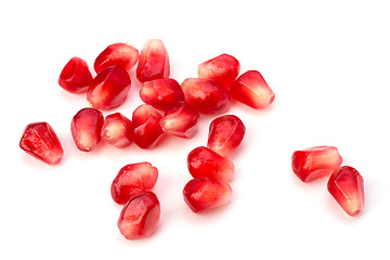 Image showing Ripe pomegranate seeds 