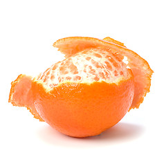 Image showing peeled mandarin isolated on white