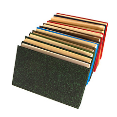 Image showing book stack isolated on the white 

