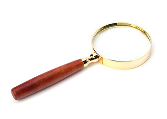 Image showing hand magnifier isolated on white background