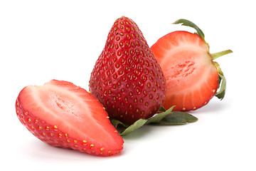 Image showing strawberries isolated on white background