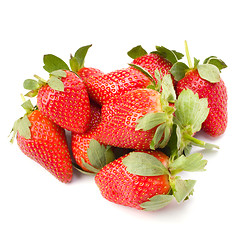 Image showing Strawberries isolated on white background