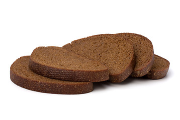 Image showing rye bread isolated on white background 