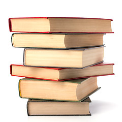 Image showing book stack isolated on white background