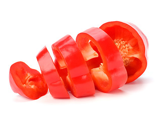 Image showing sweet pepper isolated on white background 