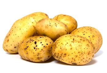 Image showing potatoes isolated on white background