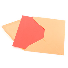 Image showing envelope with card isolated on white background