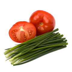 Image showing vegetables isolated on white background