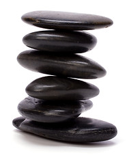 Image showing zen stones isolated on white background