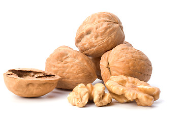 Image showing walnuts isolated on white background