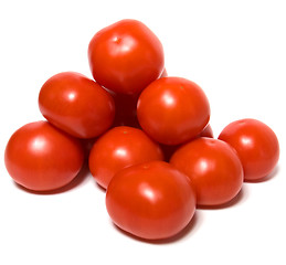 Image showing red tomato isolated  on white background 