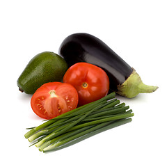 Image showing vegetables isolated on white background