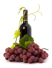 Image showing red wine bottle 