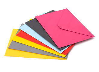 Image showing envelopes isolated on the white background