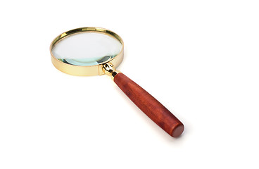 Image showing hand magnifier isolated on white background