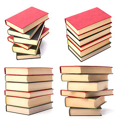 Image showing book stack isolated on white background