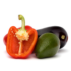 Image showing vegetables isolated on white background