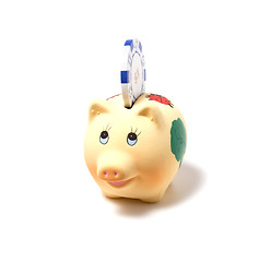 Image showing Piggy bank isolated on white background