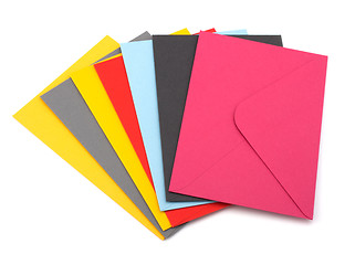 Image showing envelopes isolated on the white background