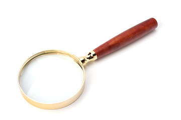 Image showing hand magnifier isolated on white background