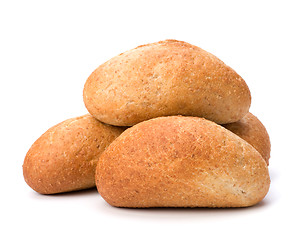 Image showing fresh warm rolls isolated on white background