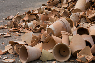 Image showing broken pots