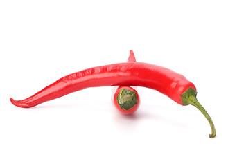 Image showing Chili pepper isolated on white background