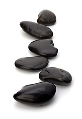 Image showing zen stones isolated on the white background 