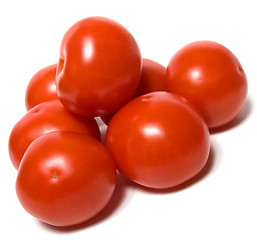 Image showing red tomato isolated  on white background 