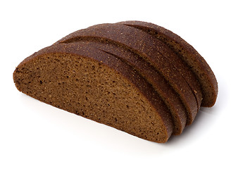 Image showing rye bread isolated on white background 