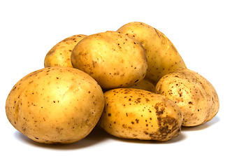 Image showing potatoes isolated on white background