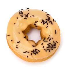 Image showing Delicious doughnut isolated on white background 