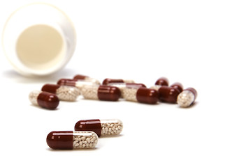 Image showing Capsules isolated on white background