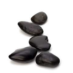Image showing zen stones isolated on the white background 