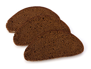 Image showing rye bread isolated on white background 