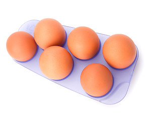 Image showing eggs isolated on white background