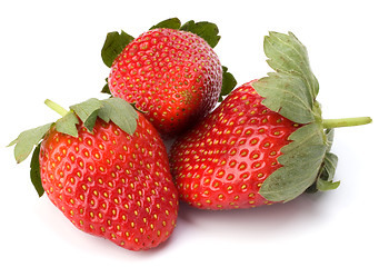 Image showing Strawberries isolated on white background