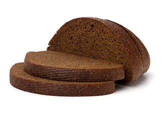 Image showing rye bread isolated on white background 