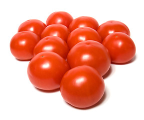 Image showing red tomato isolated  on white background 