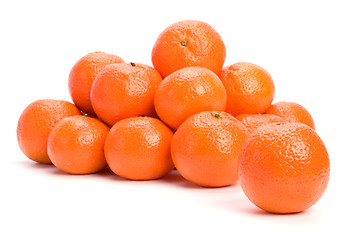 Image showing tangerines isolated on white background