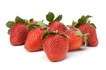 Image showing Strawberries isolated on white background