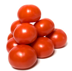 Image showing red tomato isolated  on white background 