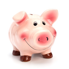 Image showing Lucky piggy bank isolated on white background